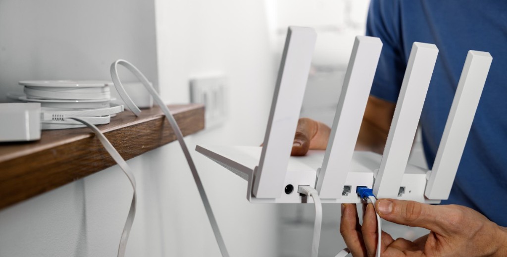 WiFi router setup in an Indian home